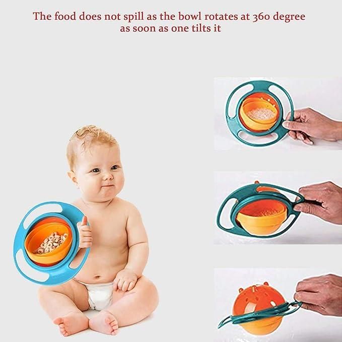 360 Degree Rotation Food Bowl for Baby